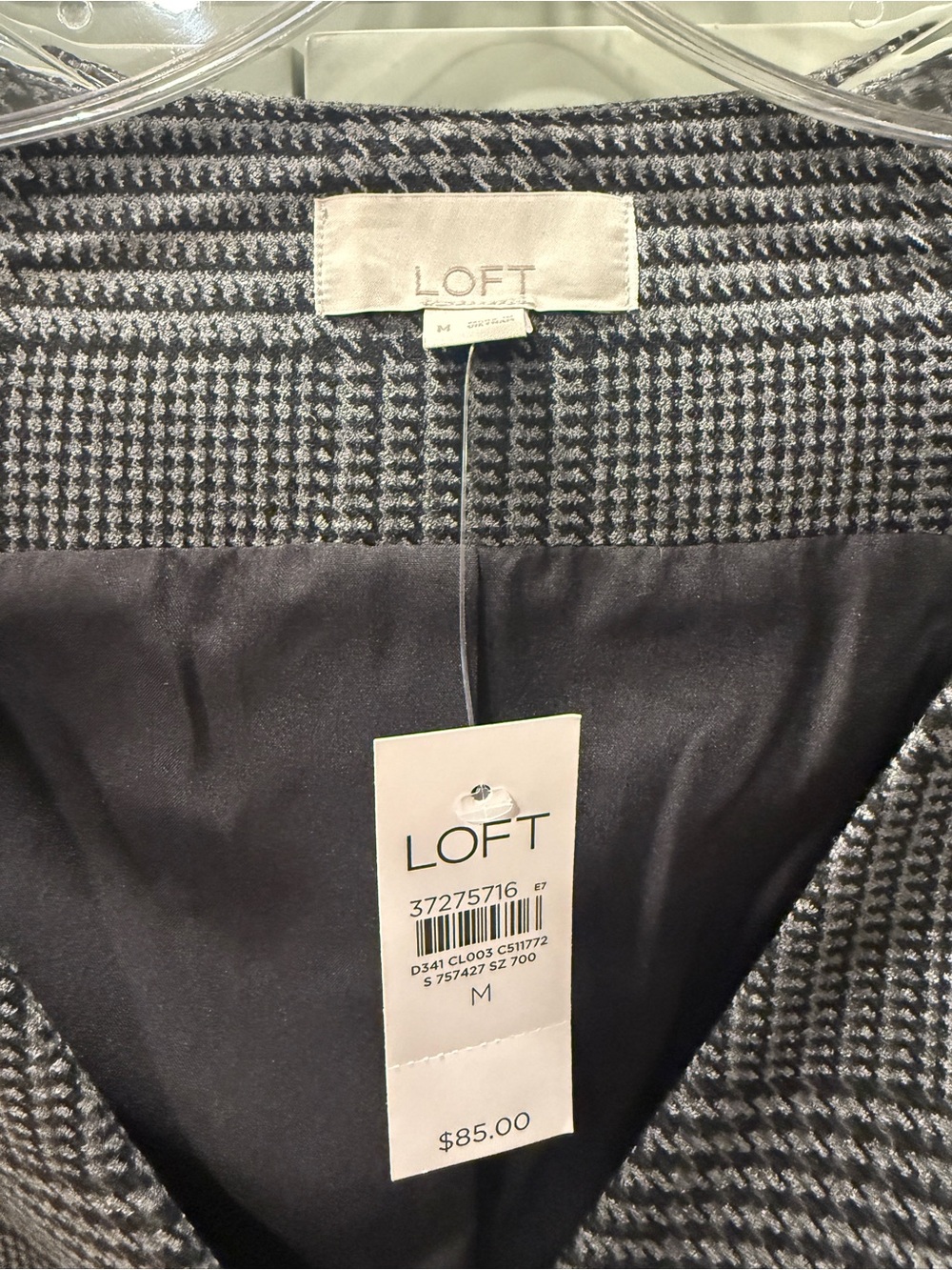 Loft plaid vest NWT - Picture 3 of 4